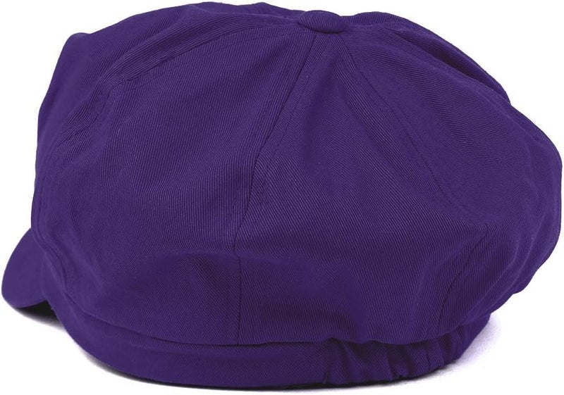 Armycrew 2XL Oversize Lightweight 100% Cotton Newsboy Cap with Elastic Back - Image 3